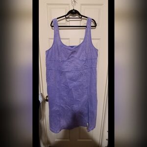 Elegant Purple Sleeveless Dress